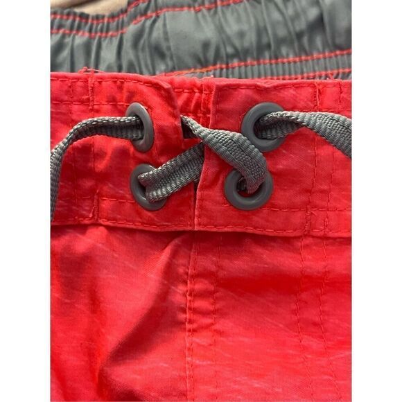 Nike Dark Pink with Gray Swoosh Swim Trunks. Black Nike Tag. Size XL - Picture 3 of 8